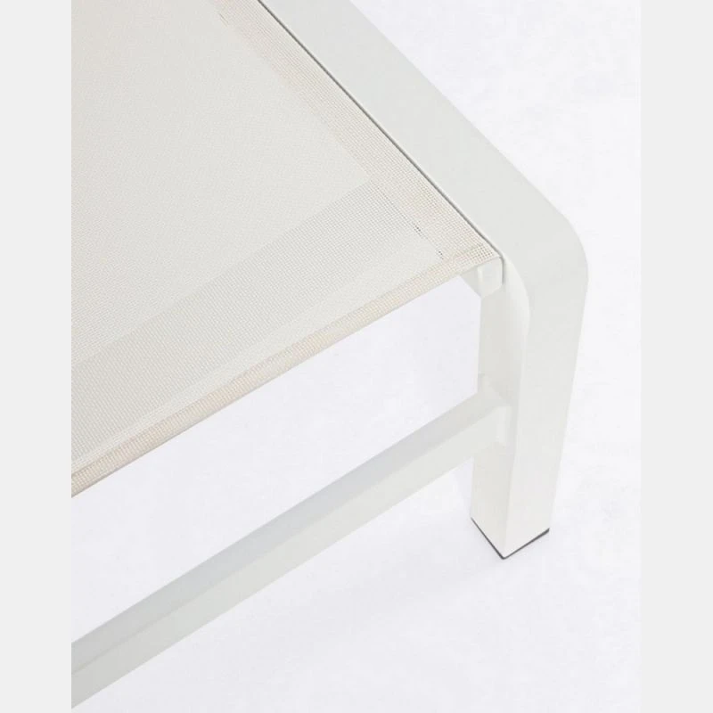 Bain De Soleil à Roulettes KONNOR Blanc 5 Bain De Soleil à Roulettes KONNOR Blanc – Image 5