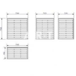 Brise Vue En Pin Rouge Du Nord Horizon -Fila || EDMA Soldes Boutique brise vue en pin rouge du nord horizon 2