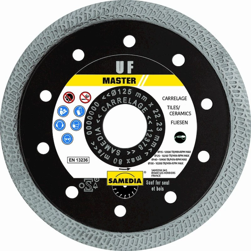Disque Diamant Pour Carrelage - Master UF - 125 X 22.23 Mm 1 Disque Diamant Pour Carrelage - Master UF - 125 X 22.23 Mm