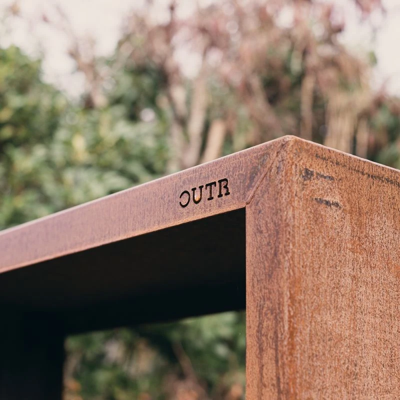 Etagère à Bois Woodstock En Acier Corten 2 Etagère à Bois Woodstock En Acier Corten – Image 2