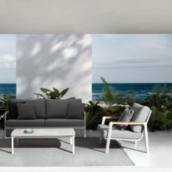 Fauteuil Lounge De Jardin JALISCO Blanc -Fila || EDMA Soldes Boutique fauteuil lounge de jardin jalisco blanc 5