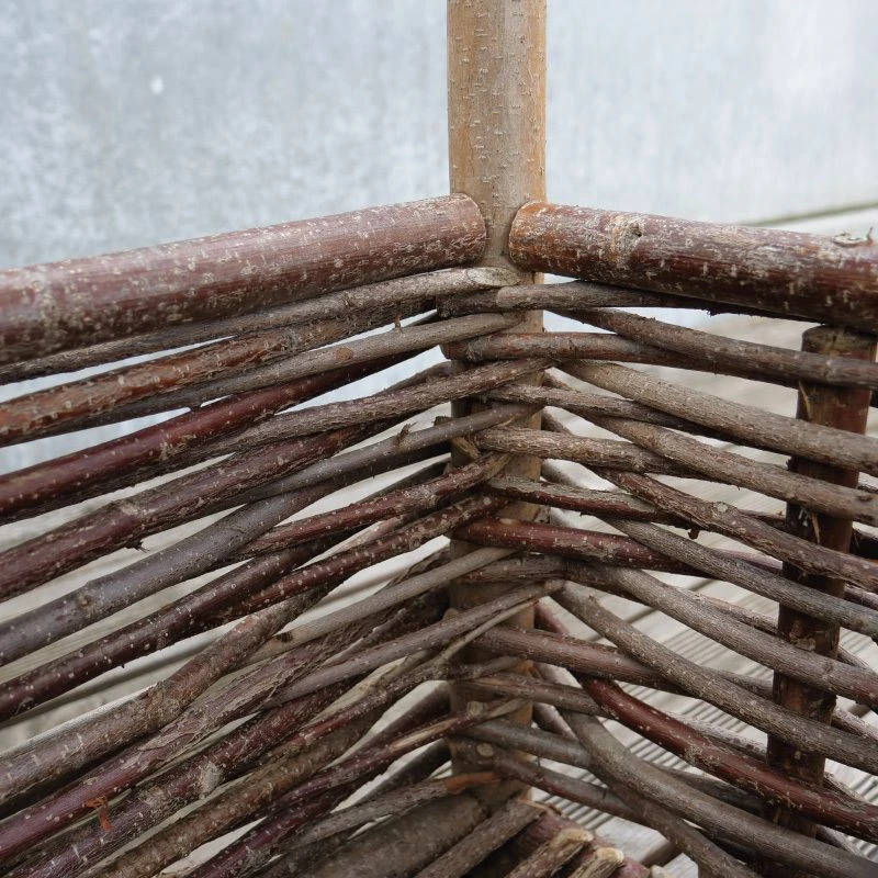 Jardinière Haute En Bois De Noisetier Tressé - 150 X 30 X 75 Cm 4 Jardinière Haute En Bois De Noisetier Tressé - 150 X 30 X 75 Cm – Image 4