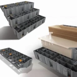 Marche Escalier Extérieur Modulable Modulesca 93.4 Cm 8 Marche Escalier Extérieur Modulable Modulesca 93.4 Cm -Fila || EDMA Soldes Boutique marche escalier exterieur modulable modulesca 934 cm 2