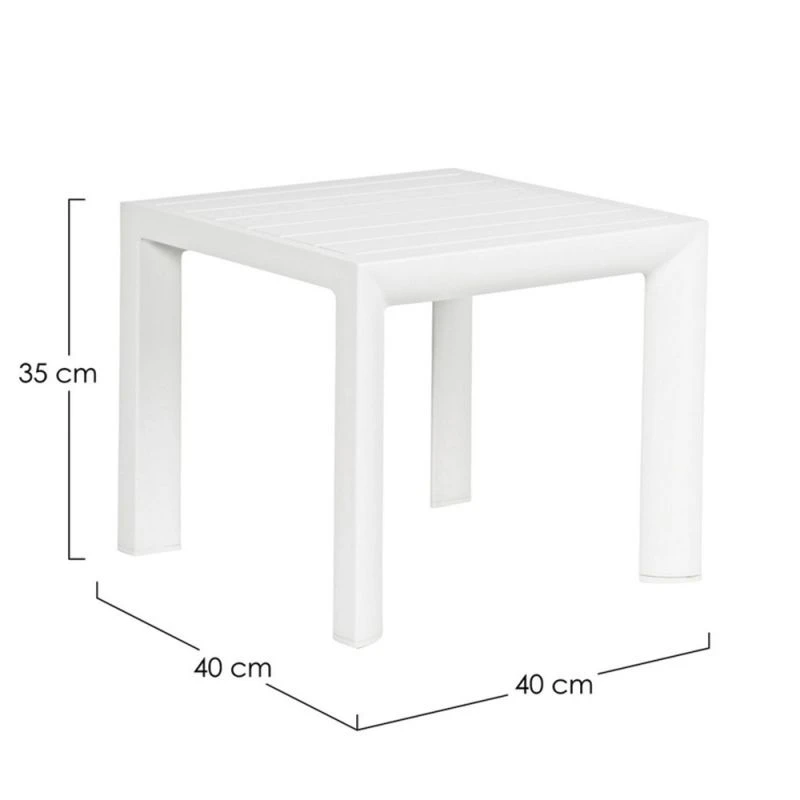 Table Basse De Jardin CRUISE Blanc 2 Table Basse De Jardin CRUISE Blanc – Image 2