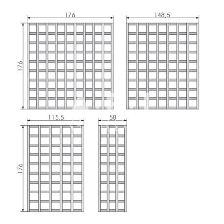 Treillis Karo Pour Plantes Grimantes 3 Treillis Karo Pour Plantes Grimantes – Image 3